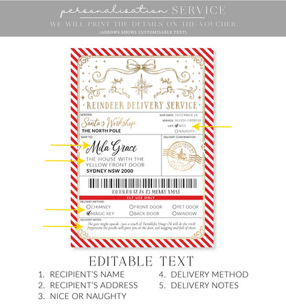 Christmas Shipping Label
