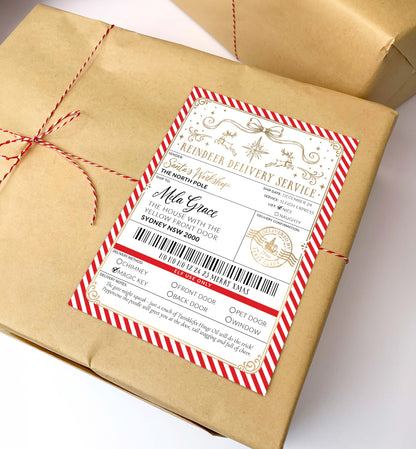 Christmas Shipping Label