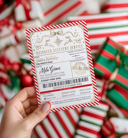 Christmas Shipping Label