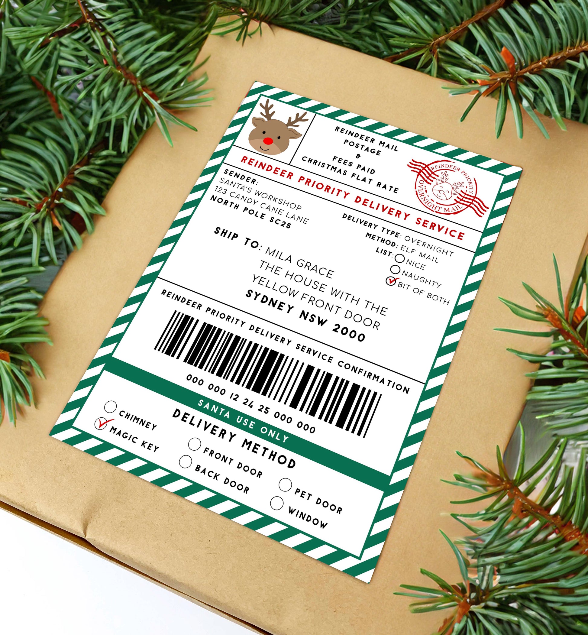 Santa's Workshop Green | Printable Reindeer Christmas Shipping Label T – Black Bow Studio santa-s-workshop-green-printable-reindeer-christmas-shipping-label-t-black-bow-studio