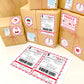 Printable Santa's Workshop Shipping Postal Gift Labels, North Pole Postal Express Shipping Label, Santa Gift Tag, Christmas Address Label