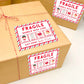 Printable Santa's Workshop Shipping Postal Gift Labels, North Pole Postal Express Shipping Label, Santa Gift Tag, Christmas Address Label