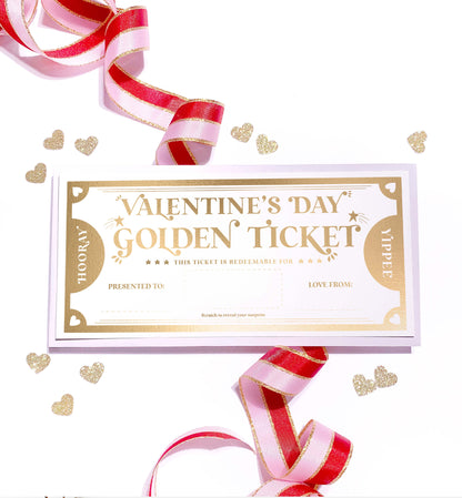 Scratch-off Valentine's Day Golden Ticket Gift Voucher