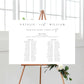 Ellesmere White | Printable Seating Chart Template