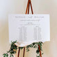 Ellesmere White | Printable Seating Chart Template