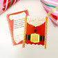 Christmas Red | Set of 8 Scratch-off Secret Santa Selector Cards