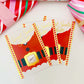 Christmas Red | Set of 8 Scratch-off Secret Santa Selector Cards