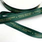 Special Delivery Made In Santa's Workshop Satin Ribbon, Green Gold, 25mm Woven Edge Satin Ribbon, Christmas Decorations Craft & Wrapping