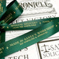 Special Delivery Made In Santa's Workshop Satin Ribbon, Green Gold, 25mm Woven Edge Satin Ribbon, Christmas Decorations Craft & Wrapping