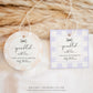 Gingham Blue Bow Tie | Printable Sprinkled With Love Favour Tag Template