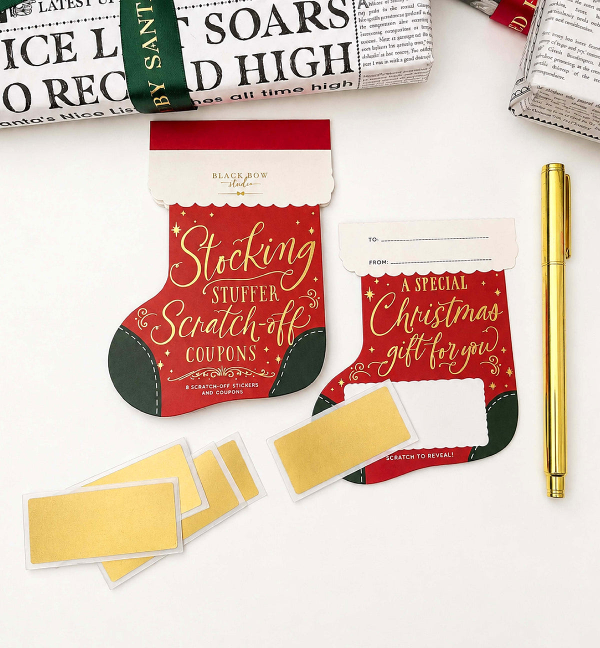 Stocking Stuffer Scratch-off Christmas Coupon Book