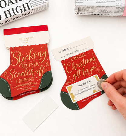 Stocking Stuffer Scratch-off Christmas Coupon Book