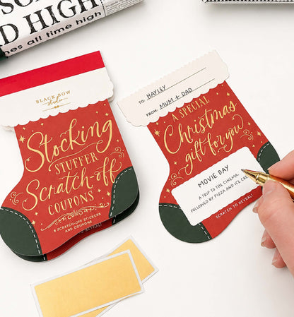 Stocking Stuffer Scratch-off Christmas Coupon Book