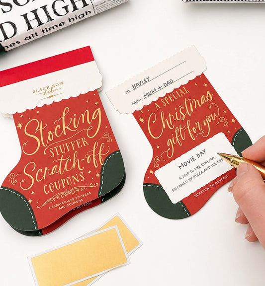 Stocking Stuffer Scratch-off Christmas Coupon Book