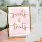 Watercolour Pink Gold | Printable Sweets and Treats Favour Sign Template