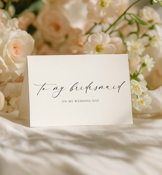 To My Bridesmaid Wedding Day Card | Ellesmere Ivory