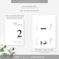 Ellesmere White | Printable Table Numbers Template