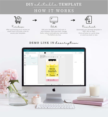 Pencil | Printable Teacher Appreciation Favour Tag Template