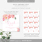 Piper Floral White | Printable Thank You Favour Tags Template