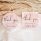 Printable Thank You Favor Tag Template, Girl Pink Baby Shower Favor Tag, Bridal Shower Favor Tag, Pink Watercolor, Gold