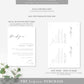 Ellesmere White | Printable Wedding Thank You Card Template