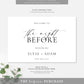 Ellesmere White | Printable Rehearsal Dinner Welcome Sign Template