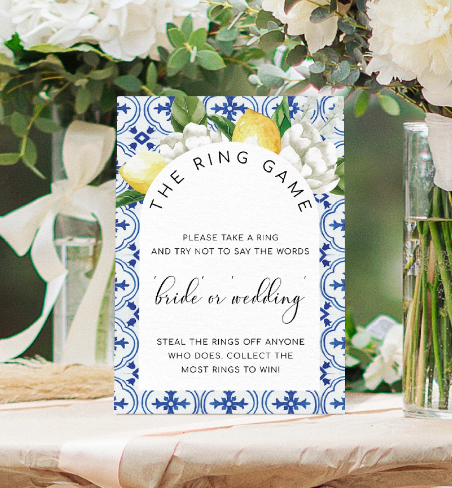 The Med Lemons | Printable The Ring Game Sign Template