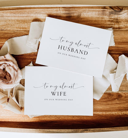 Bridie | Printable Almost Husband/Wife Wedding Day Card Template