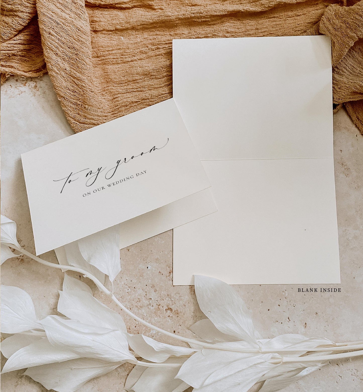 Ellesmere Ivory | To My Groom Wedding Day Greeting Card