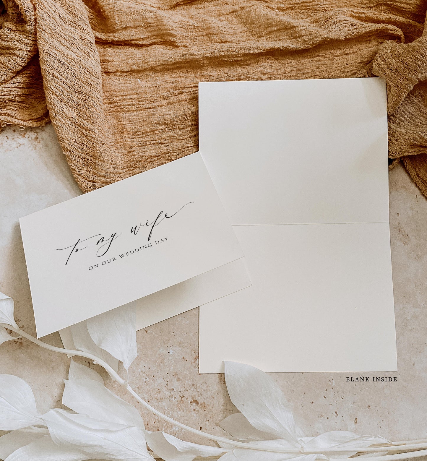 Ellesmere Ivory To My Wife Wedding Day Greeting Card Black Bow Studio