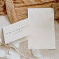 To My Maid Of Honour On My Wedding Day Card, Minimalist Wedding Card, Thank You Bridal Party Card, Off White Ivory, Ellesmere