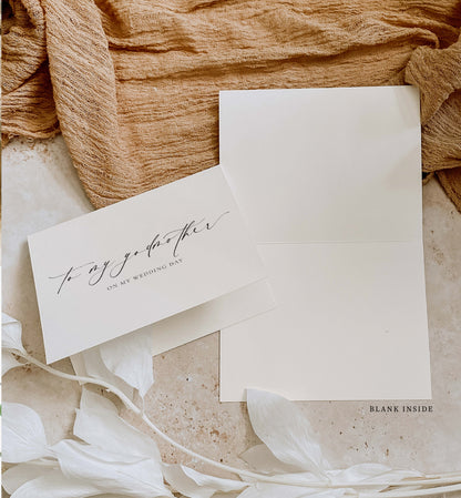 Ellesmere Ivory | To My Godmother Wedding Day Greeting Card