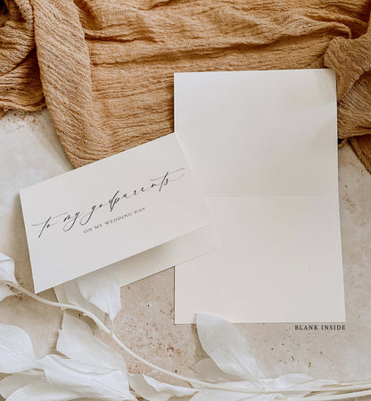Ellesmere Ivory | To My Godparents Wedding Day Greeting Card