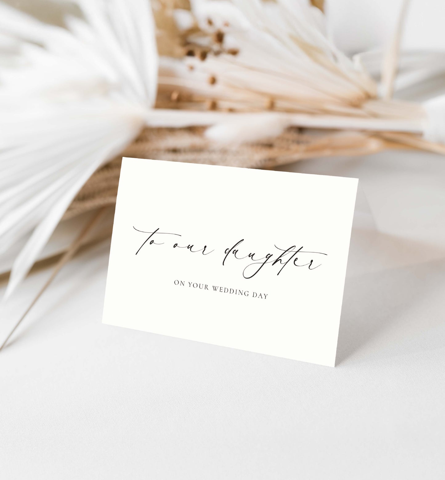 Ellesmere Ivory | To Our Daughter On Your Wedding Day Greeting Card