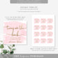 Watercolour Pink Gold | Printable Twins Bath Bomb Favour Tag Template