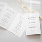 Printable Wedding Ceremony Program Template, Modern Minimalist, Wedding Order of Ceremony Booklet Program, Single Fold Program, Ellesmere