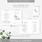 Lucas Script White | Printable Wedding Program Template