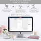 Ellesmere White | Smartphone Wedding Invitation & Details Template