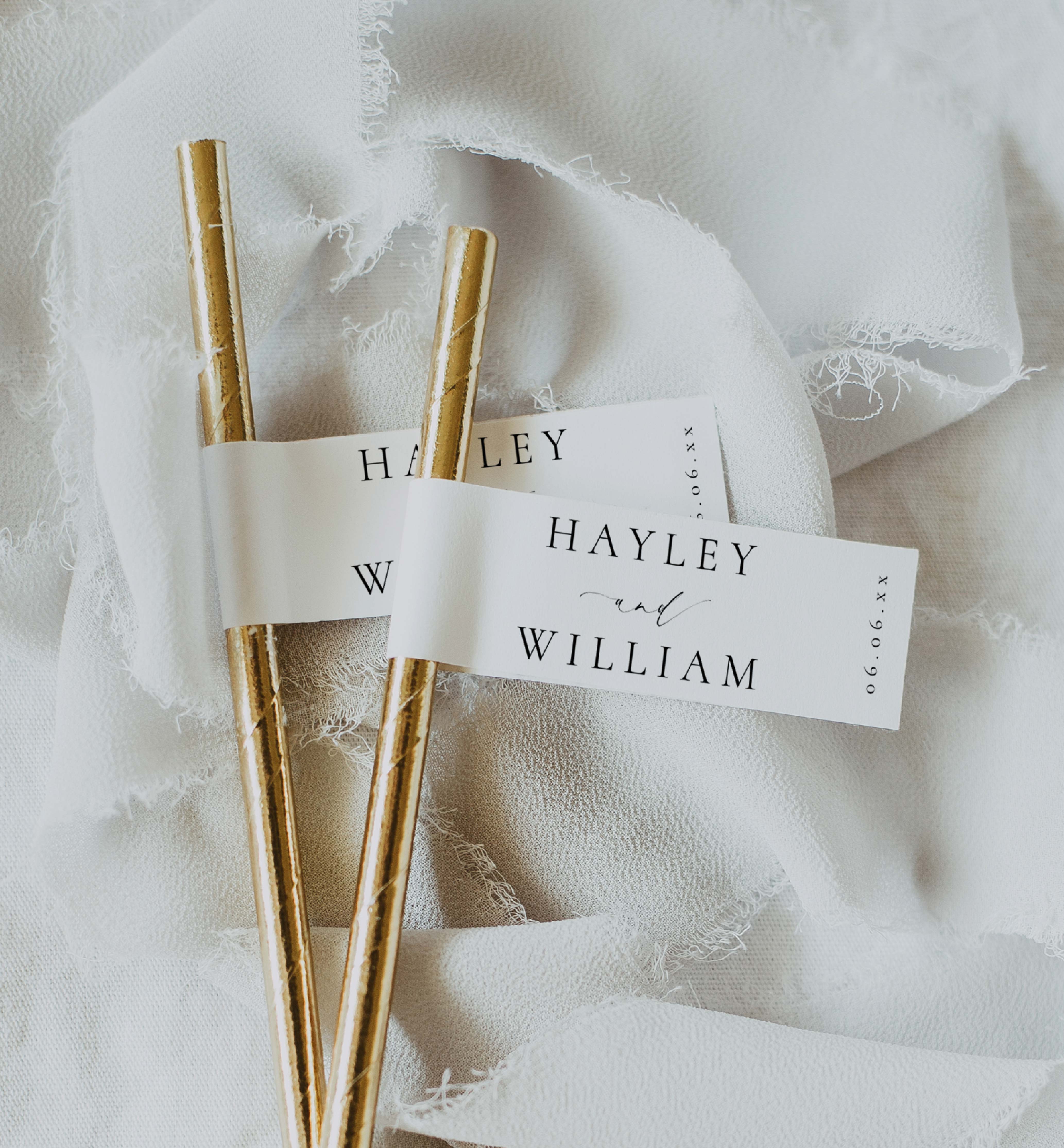 Straw Flags For Wedding