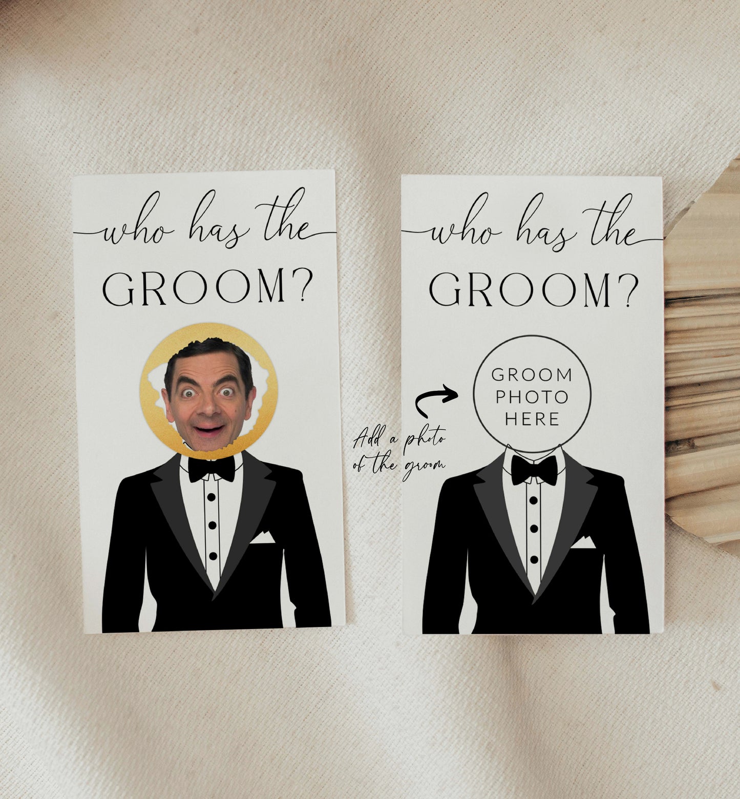 Celebrity Who Has The Groom Printable Bridal Shower Game, Scratch-off Find The Groom Game, Minimalist Bridal Shower, Couples Shower, Quinn