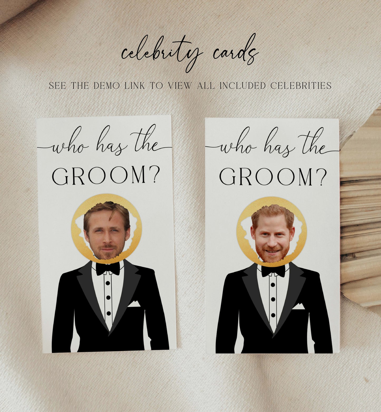 Quinn Script | Printable Who Has The Groom Game Template