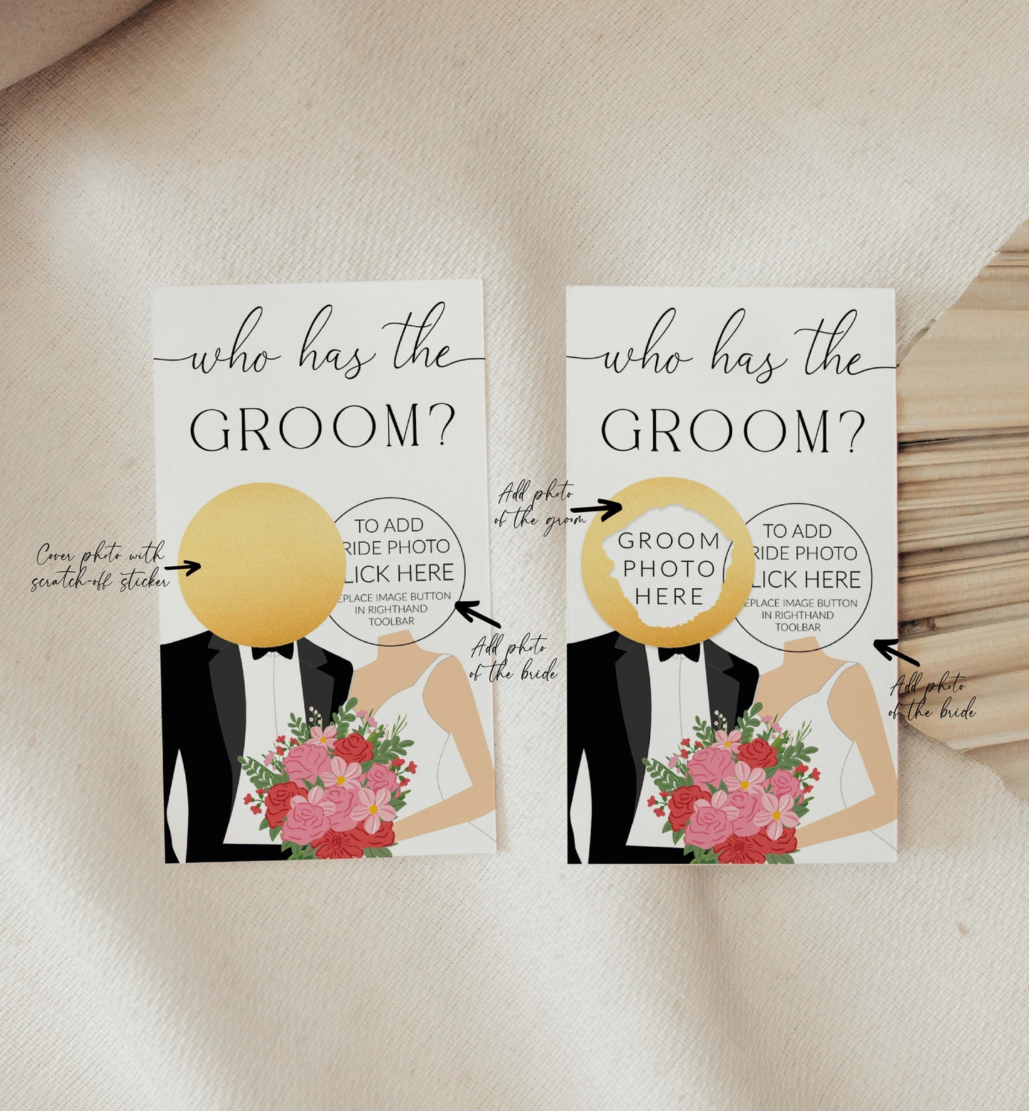 Celebrity Who Has The Groom Printable Bridal Shower Game, Scratch-off Find The Groom Game, Minimalist Bridal Shower, Couples Shower, Quinn