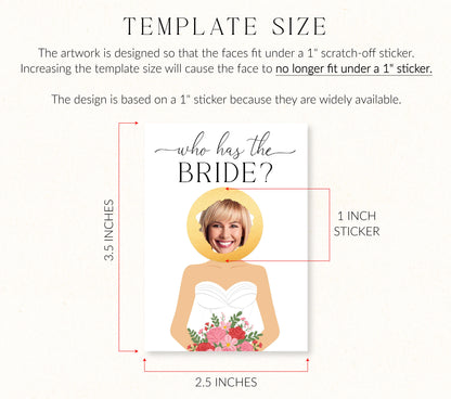 Celebrity Who Has The Bride Printable Bridal Shower Game, Scratch-off Find The Bride Game, Minimalist Bridal Shower, Couples Shower, Quinn