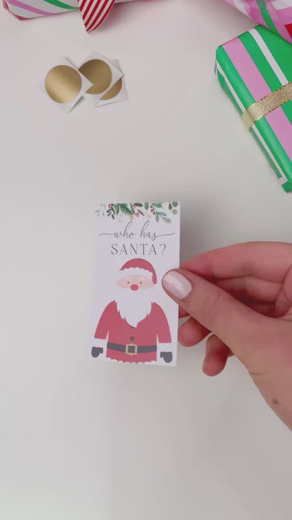 Merriment | Printable Who Has Santa Game Template