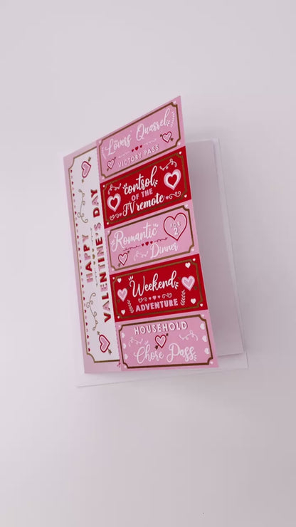 Love Coupons Valentine's Day Greeting Card
