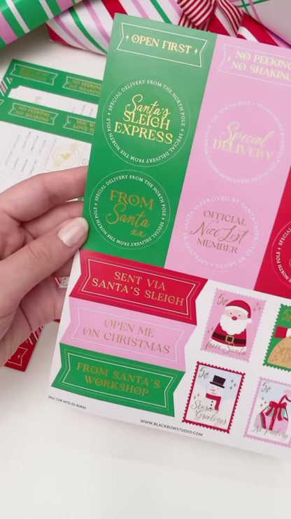 Special Delivery Christmas Gift Stickers | Set of 32
