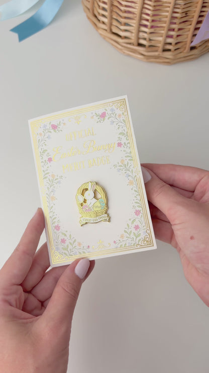 Expert Egg Finder Easter Merit Badge Enamel Pin