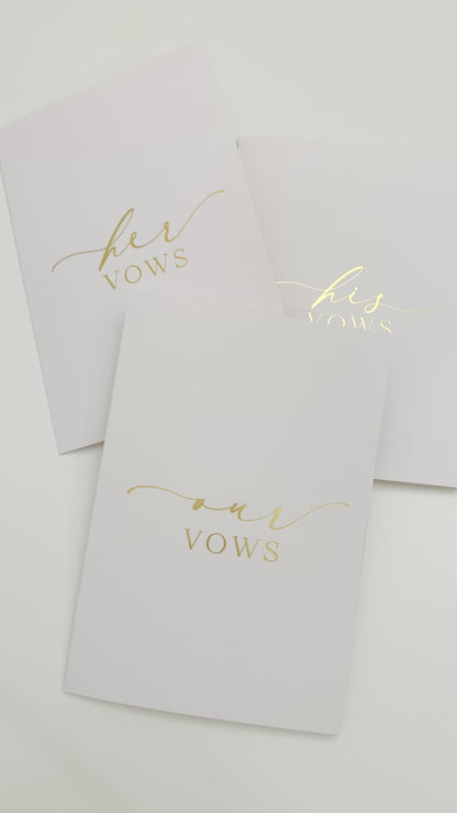 Ellesmere Gold Foil | Our Vows Book