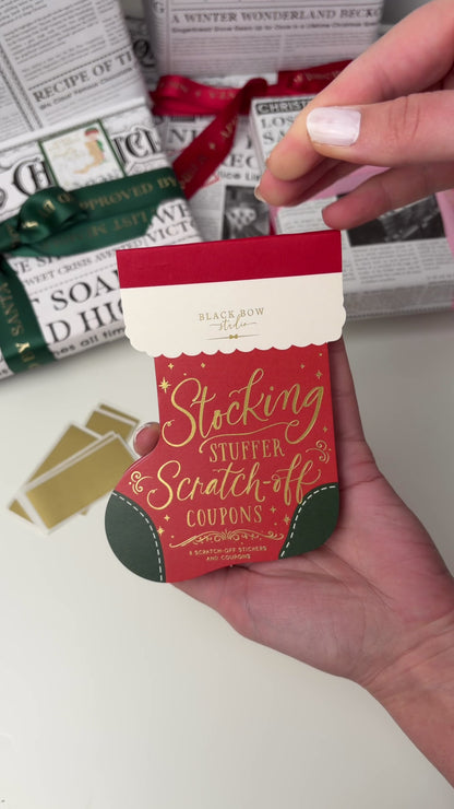 Stocking Stuffer Scratch-off Christmas Coupon Book