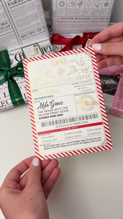 Christmas Shipping Label